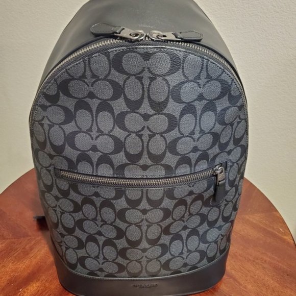 COACH WEST SLIM BACKPACK IN SIGNATURE CANVAS - Picture 3 of 7